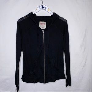 Black See-Thru Shoulder Jacket